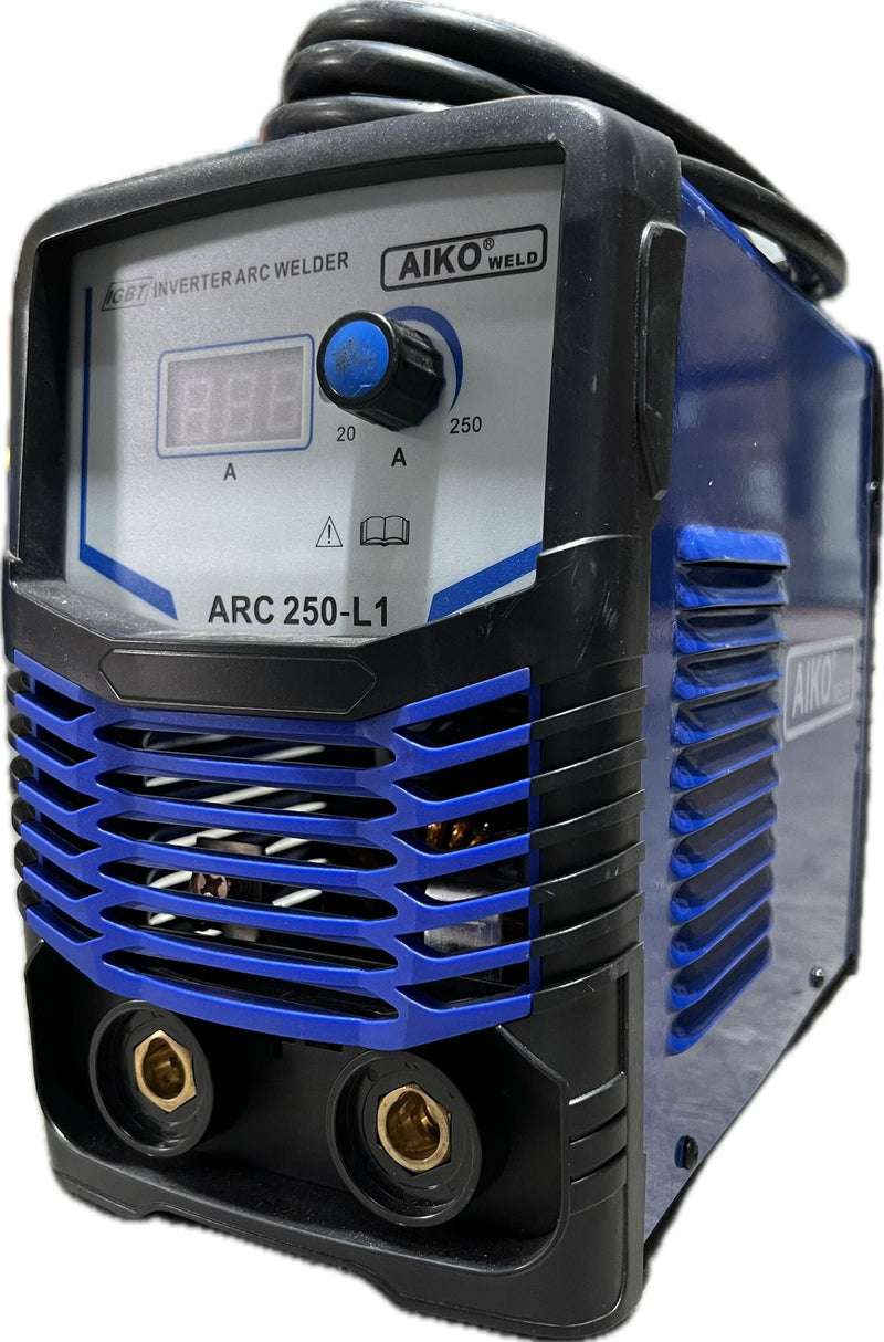 Aiko Arc250 1P/240V Welding Set C/W 3M Welding Torch & 3M Earth Clamp | Model : W-ARC250-L1 ARC Welding Machine Aiko 