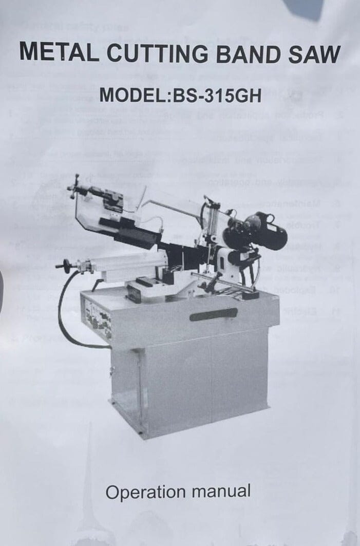 AIKO BS-315GH 12" Metal Band Saw Machine | Model : BSM-BS315GH Bandsaw Machine Aiko 