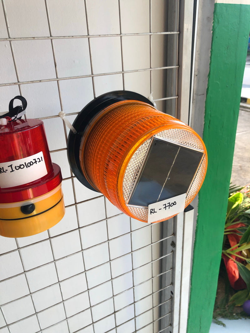 Aiko 180mm Revolving (Warning) Lamp with Magnetic Base | Solar Powered | Model : RL-7700 - Aikchinhin