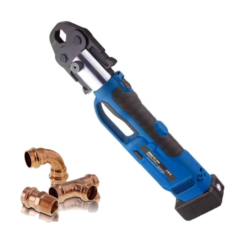 Aiko 18V 54mm Stainless Steel Cordless Pipe Crimping Tool (Clamper) | M type Jaw : 15 - 54mm | Model : PZ-1550+JAW Pipe Crimping Tool Aiko 