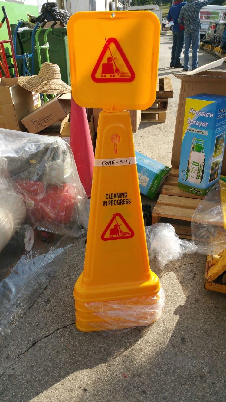 Aiko Caution Sign Cone (Cleaning In Progress)| Model : CONE-B117 Sign Aiko 