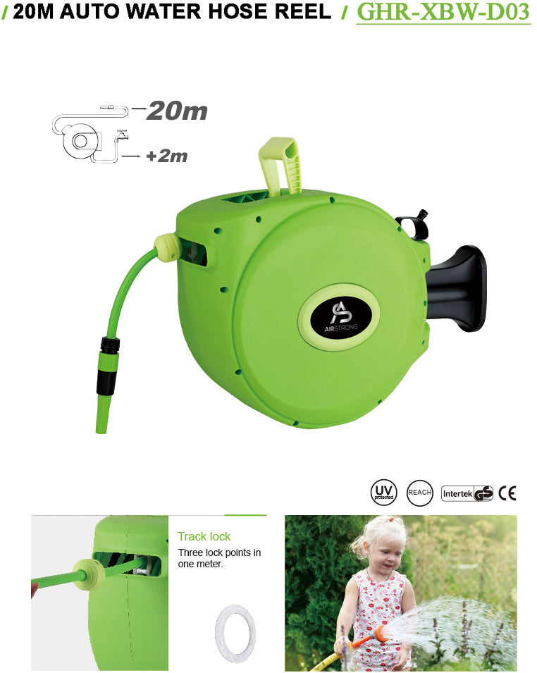 Airstrong Wall Mounted WATER Hose Reel | Sizes : 20m and 30m | Model : XBW-D03, XBW-D04 - Aikchinhin