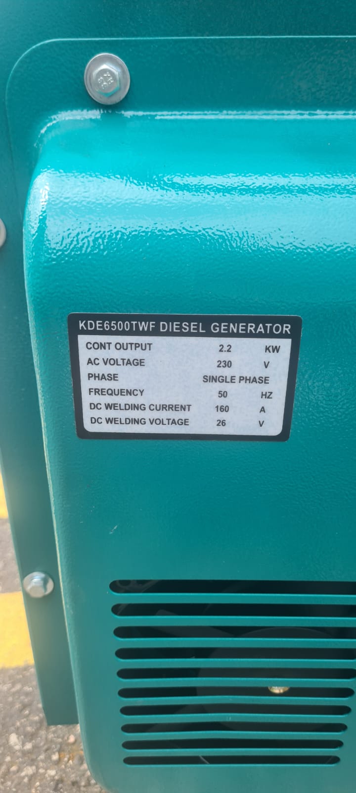 Denko Diesel Welder Cum Generator 2.5Kva 160A Come With Ns40 Battery | Model : KDE6500TW Diesel Generator Denko 