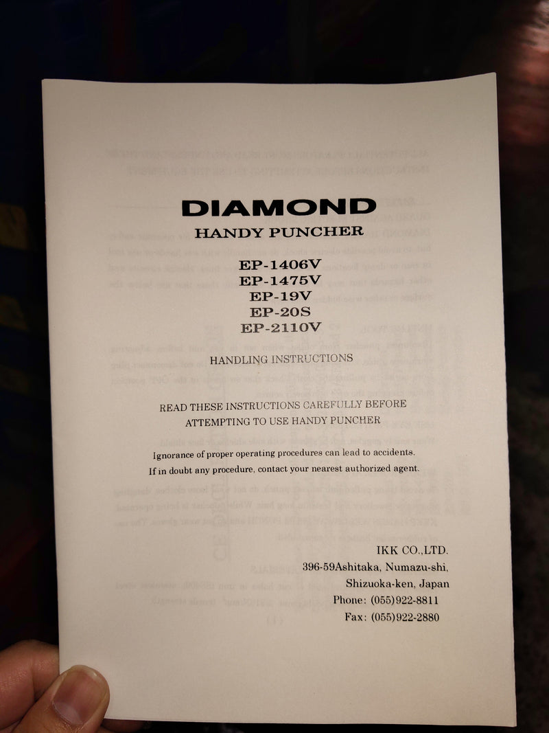 Diamond Handy Puncher | Model : EP-2110V Puncher Diamond 