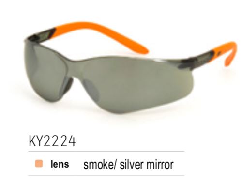KING'S Smoke/Silver mirror Lens SAFETY EYEWEAR | Model : KY 2224 - Aikchinhin
