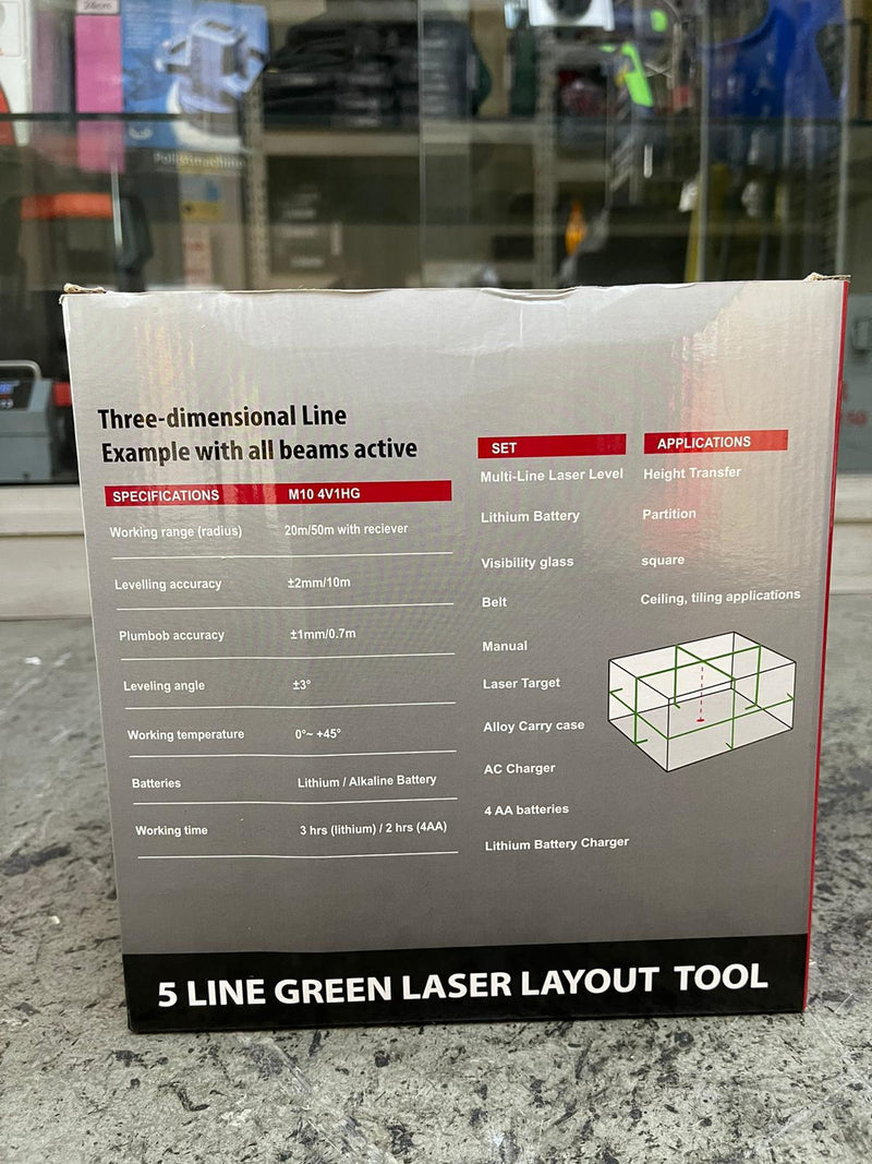 M10 4V1Hg Green Laser Tool (No Warranty) | Model : 016-435-05 Green laser M10 