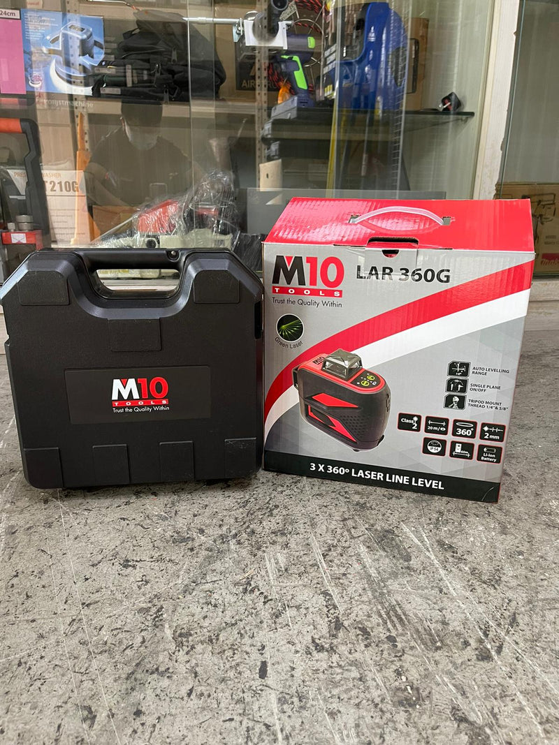 M10 Lar360G 3X360 Degree Green Lase Layout Tool Set | Model : 016-436-02 laser m10 