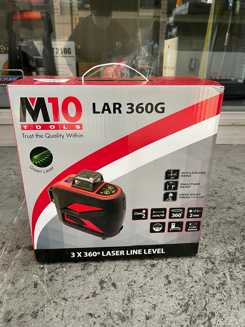 M10 Lar360G 3X360 Degree Green Lase Layout Tool Set | Model : 016-436-02 laser m10 