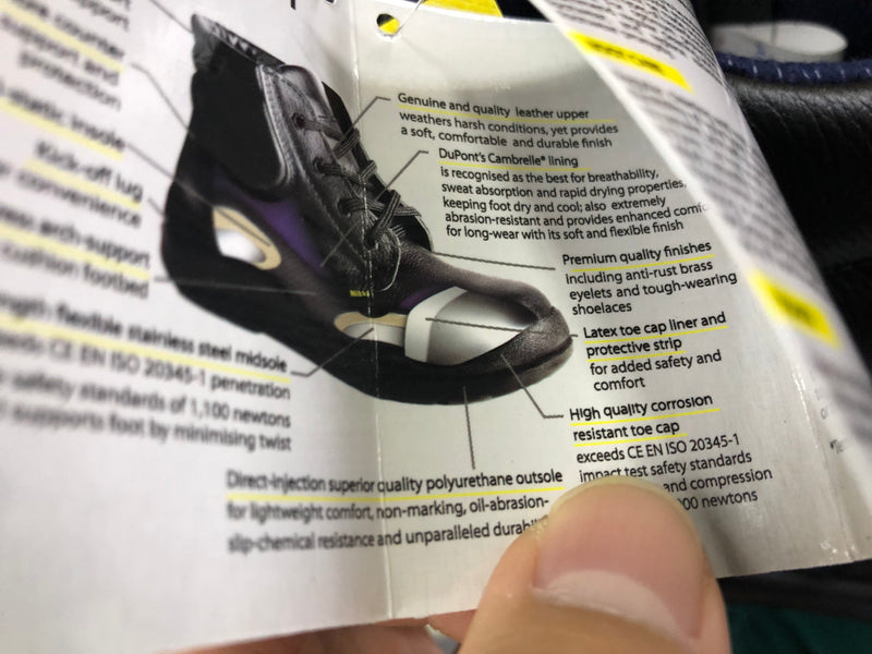 Nitti Mid-cut Zip-up Safety Shoe | Model : 22681 | Sizes : UK 4 - 12 - Aikchinhin