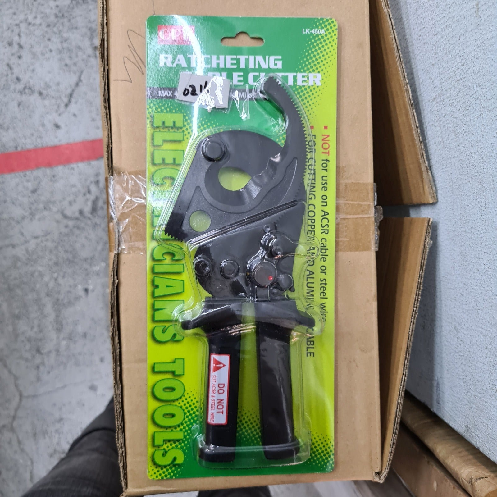 OPT Ratchet Cable Cutter Lk450A Model 02762LK0450A