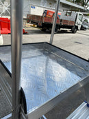 XG Aluminium Platfrom Ladder with Retractable Caster Wheels | Model : L-XG358A Aluminium Platfrom Ladder XG