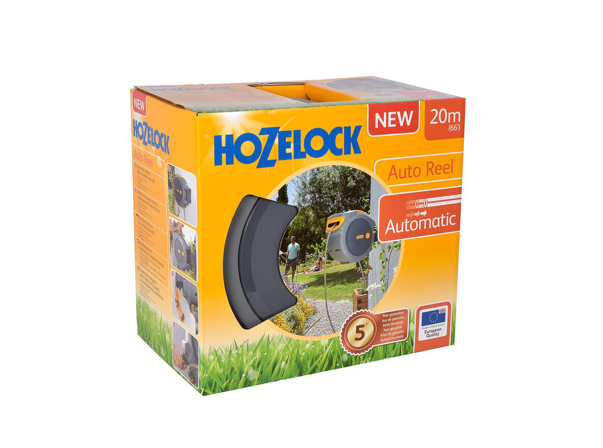 Hozelock 2401 Automatic Retractable Water Hose Reel (20m) Model 01