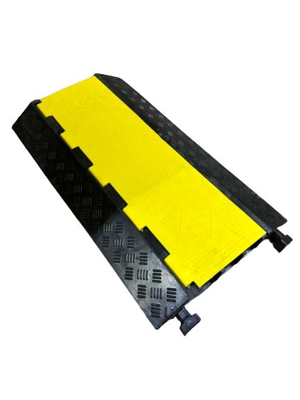 3 Channels Cable Protector Traffic Road Safety Rubber Hump | Model : R