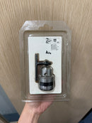 Aiko 3/8-inch drill chuck with key set, showing two metal drill chucks with attached keys for secure bit tightening.