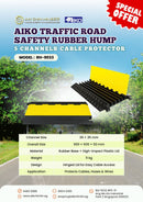 5 Channels Cable Protector Traffic Road Safety Rubber Hump | Model : RH-9033 Cable Protector Aiko 