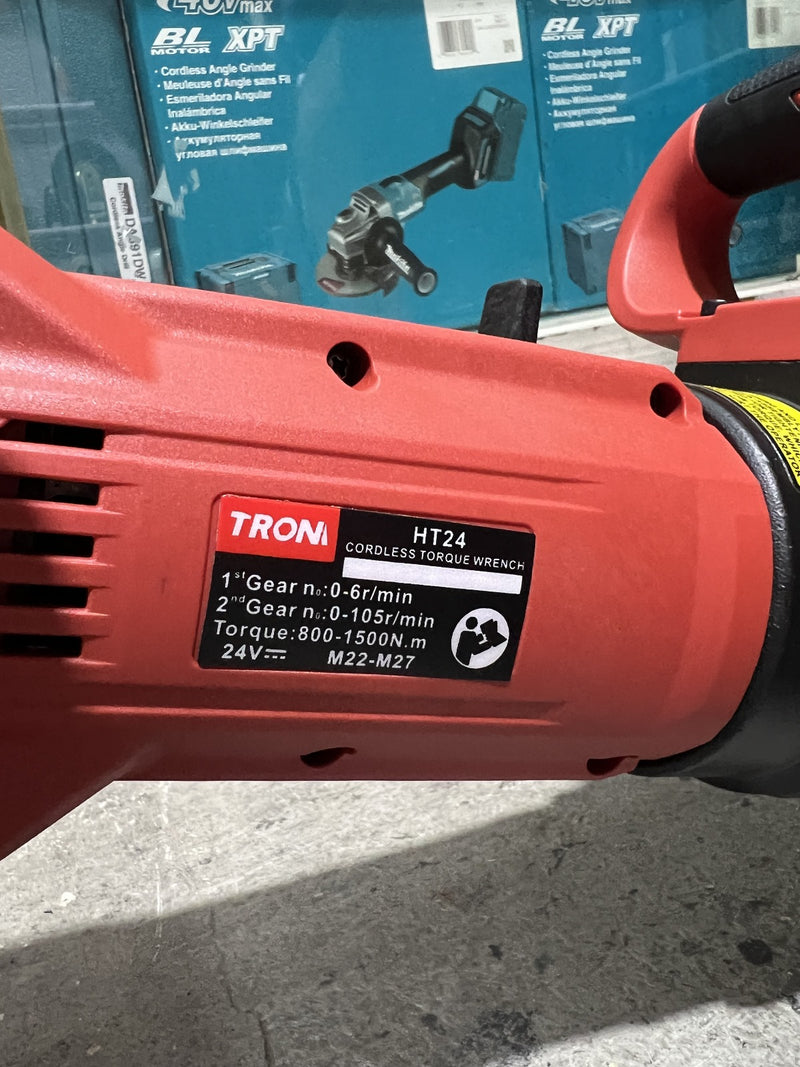 TROM HT24 Cordless Torque Wrench 1500Nm C/W 2 Batteries & 1 Charger | Model : HT24