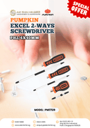 Pumpkin Excel 2-ways Screwdriver Ph2/6x40mm | Model: PM17129