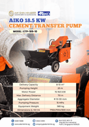 Aiko Cement Transfer Pump 18.5 KW | Model: CTP-185-10