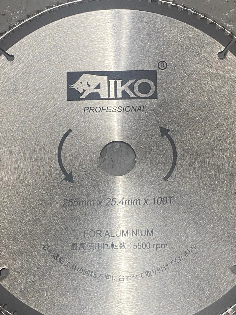 Aiko 10" Aluminium Saw Blade 255*25.4*100T | Model : SBA-A255100T Saw Blade Aiko 