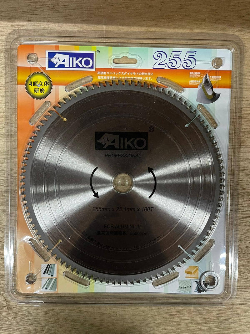 Aiko 10" Aluminium Saw Blade 255*25.4*100T | Model : SBA-A255100T Saw Blade Aiko 