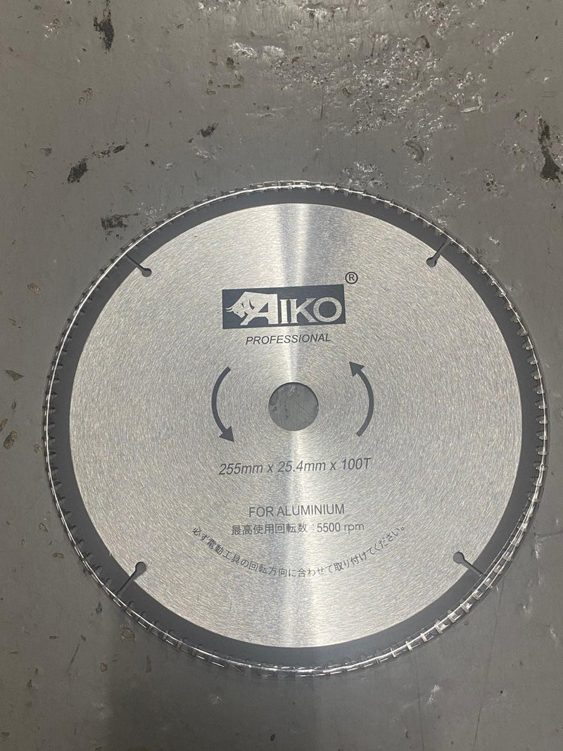 Aiko 10" Aluminium Saw Blade 255*25.4*100T | Model : SBA-A255100T Saw Blade Aiko 