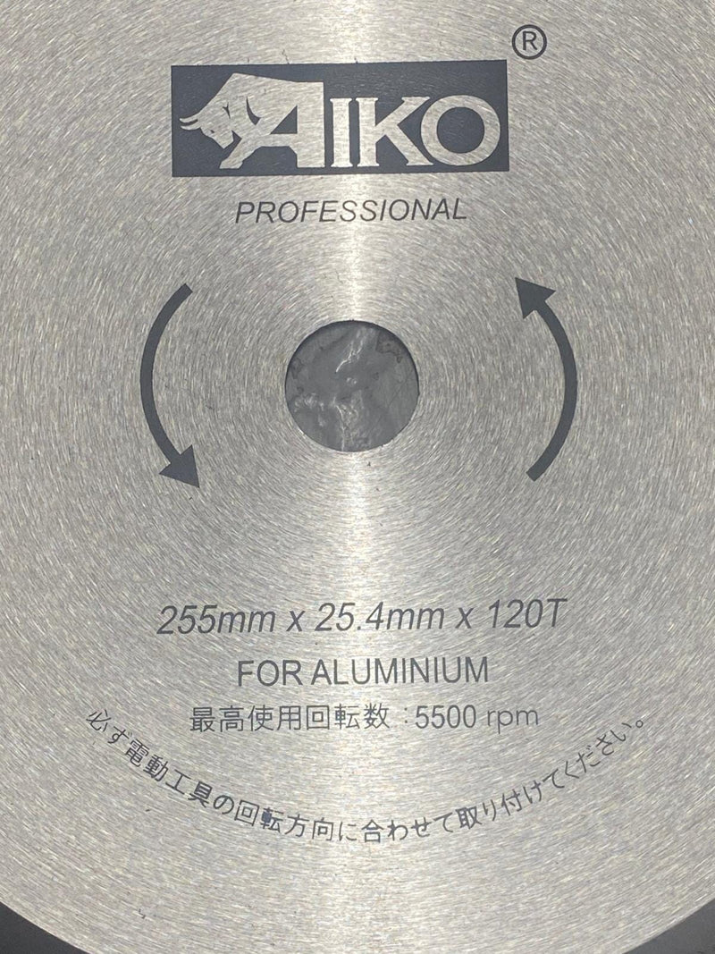 Aiko 10" Aluminium Saw Blade 255*25.4*120T | Model : SBA-A255120T Saw Blade Aiko 