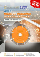 Aiko 105mmx20mmx12mm Orange Diamond | Model: DB-AHDS04-4O Diamond Blade Aiko 