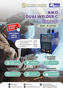 Aiko 110V/220V Dual Welder C/W 3m 16mm² Welding Cable Set | Model : W-ARC200L ARC Welding Machine Aiko 