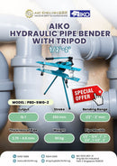 Aiko 1/2"-2" Hydraulic Pipe Bender With Tripod | Model : PBD-SWG-2 Hydraulic Pipe Bender Aiko 