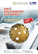 Aiko 12" 20 Seg Diamond Cup Wheel | Model : DCW-ACW12-20T Diamond Cup Wheel Aiko 