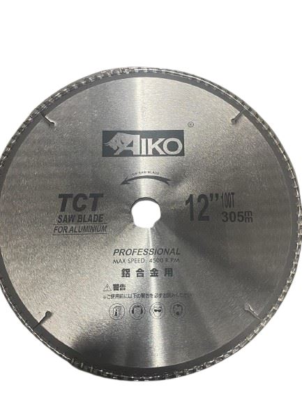 Aiko 12" Aluminium TCT Saw Blade 305*30*100T | Model : SBA-A305100T Saw Blade Aiko 