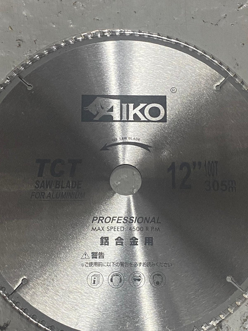 Aiko 12" Aluminium TCT Saw Blade 305*30*100T | Model : SBA-A305100T Saw Blade Aiko 