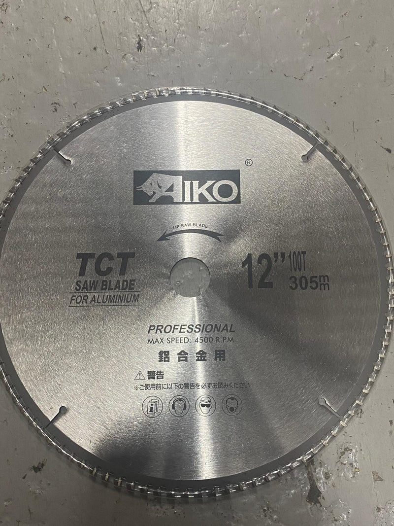 Aiko 12" Aluminium TCT Saw Blade 305*30*100T | Model : SBA-A305100T Saw Blade Aiko 