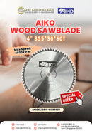 Aiko 14" 355*30*60T Wood Sawblade | Model: SBA-W35560T Aiko 
