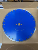 Aiko 16" Diamond Blade (Concrete Use) Blue Dia Hole 30.mm Thickness 3mm Diamond Height 10mm 28T | Model: DB-ALDS02-16B Diamond Blade Aiko 
