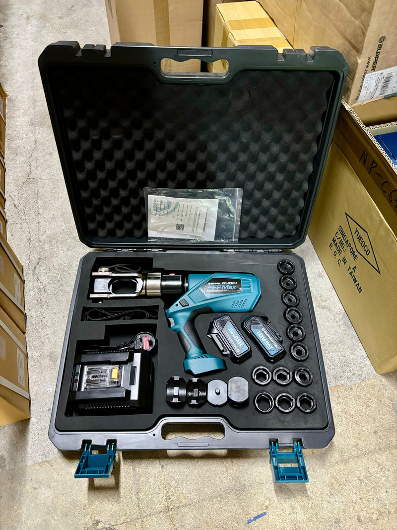 Aiko 18V Zupper Battery Powered Crimping Tools | Model : ED-630U Crimping Tool Zupper 