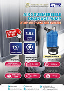 Aiko 2" 2HP 415V Submersible Drainage Pump Come with Agitator | Model : KBD21.5 Submersible Pump Aiko 