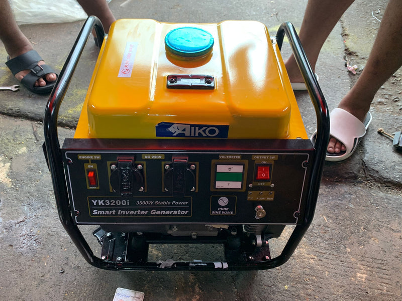 Aiko 220V 3500W Smart Inverter Gasoline Generator with 2 sockets for 3 pin plug | Model: YK3200I Generator Yangke 