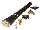 Aiko 25Pcs Black Rod Cleaner Sewage Cleaning Set 4'X25Pcs | Model : ROD-SB2307 Rod Cleaning Aiko 