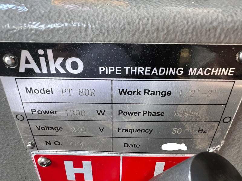 Aiko 3" 1300W 2-Speed Threading Machine | Model : TM-AK-PT80RA Threading Machine Aiko 