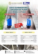 Aiko 3" 5.5KW 415V High Chrome Impeller Submersible Drainage Pump | Model: KBZ35.5 Submersible Pump Aiko 