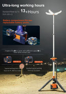 Aiko 3.3M Portable IP66 Li-ion Petal Tower Light (2X Small Battery, 1X Dual Bay Charger) | Model: APL-300-3.3M Tower Light Aiko 