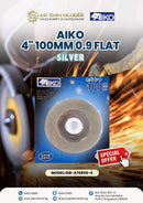 Aiko 4" 100mm 0.9 Flat (Silver) | Model: DB-A76806-S Aiko 