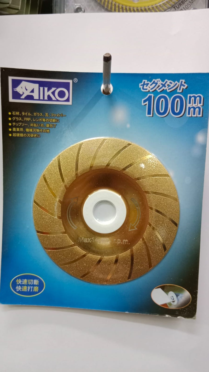 Aiko 4" (100mm) Curve Diamond Blade (Gold) Diamond blade Aiko 