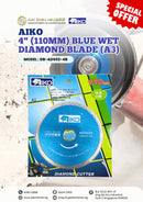 Aiko 4" (110mm) Blue Wet Diamond Blade (A3) | Model: DB-ADS02-4B Diamond Cut Wheel Aiko 