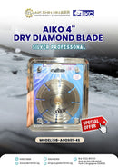 AIKO 4" DRY DIAMOND BLADE SILVER PROFESSONAL | MODEL: DB-AODS01-4S Diamond blade Aiko 