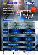 Aiko 4" Metal Bandsaw Machine | Model : BSM-BS100 Bandsaw Aiko 