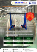 Aiko 5 Ton General Hydraulic Pay Off Device (Cable Stand) (BLUE) | Model : CS-10T Cable Stand Aiko 