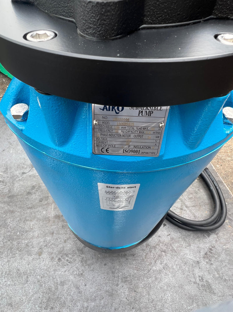 Aiko 6" Mud Slurry Pump 20HP 15KW 415V 50HZ (Delta Start) | Model: WP-150KBS415 Sub Pump Aiko 