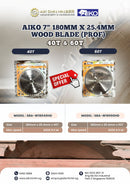 Aiko 7" 180*25.4*60T Wood Blade (Prof) | Model: SBA-W18060HD Saw Blades Aiko 